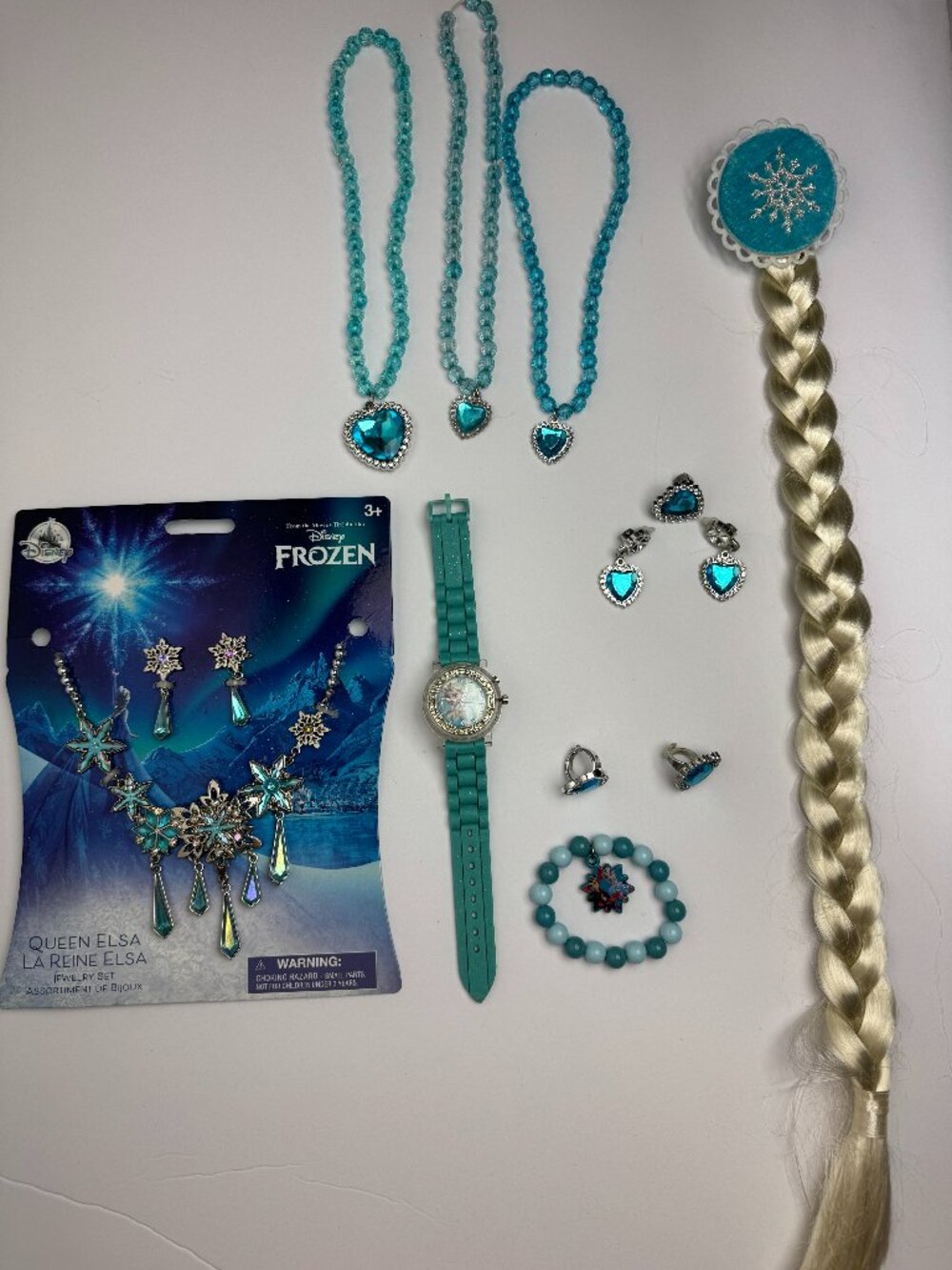 Disney Frozen Elsa Jewelry & Accessories Lot Watch Hair Braid